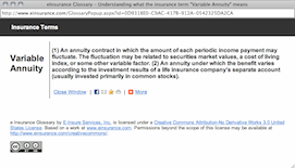 Insurance Terms - Creative Commons Example